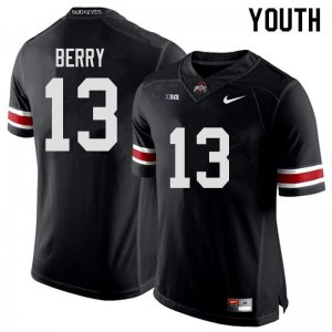 NCAA Ohio State Buckeyes Youth #13 Rashod Berry Black Nike Football College Jersey UZW6045PY